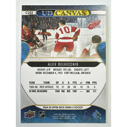 2024-25 Series 2 Alex Delvecchio UD Canvas | Local Legends Cards & Collectibles