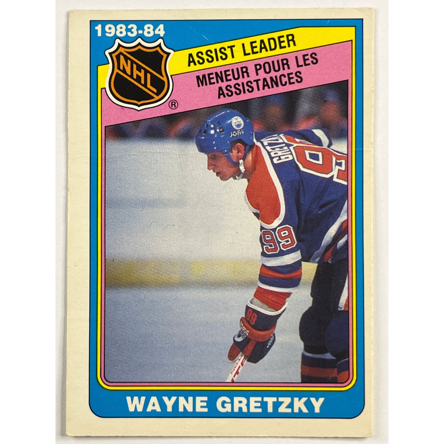 1984-85 O-Pee-Chee Wayne Gretzky NHL Assist Leader #382