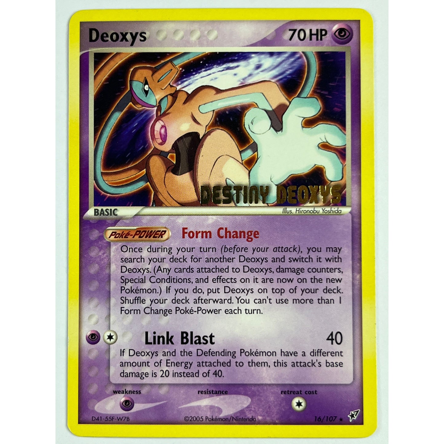 *STAMPED Deoxys Non Holo Rare 16/107