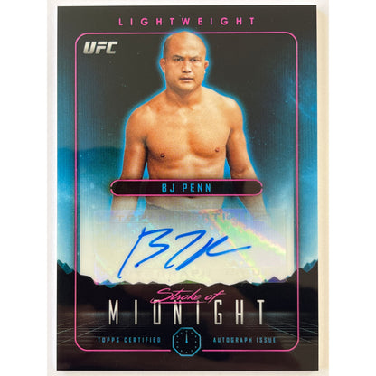 2024 Topps Midnight BJ Penn Stroke Of Midnight Autograph