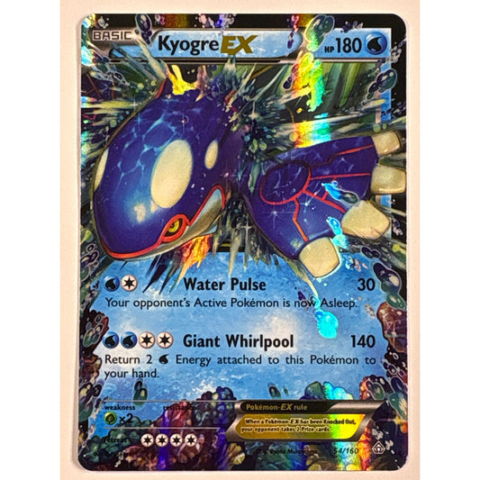 Kyogre EX Holo Ultra Rare 54/160