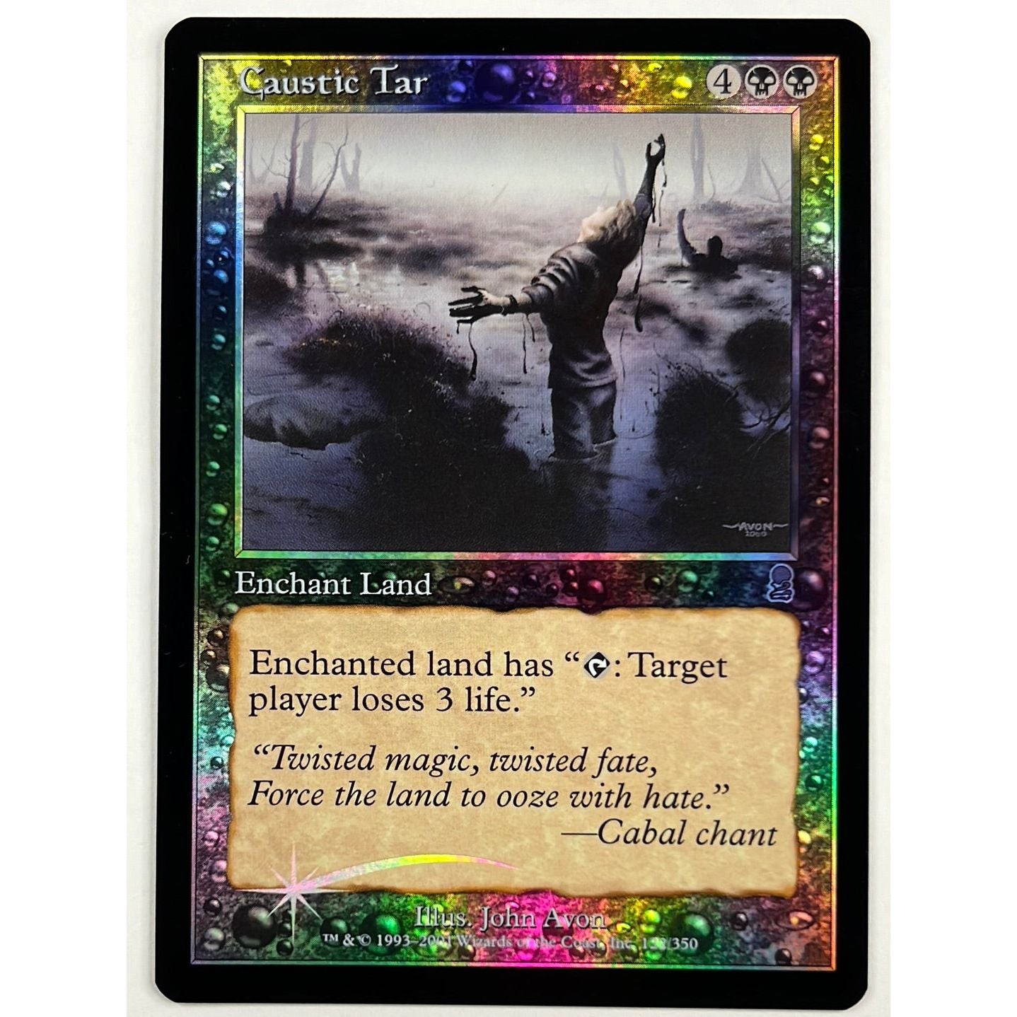 2001 MTG Caustic Tar Holo Foil