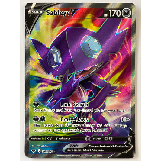 Sableye V Holo Ultra Rare 194/202