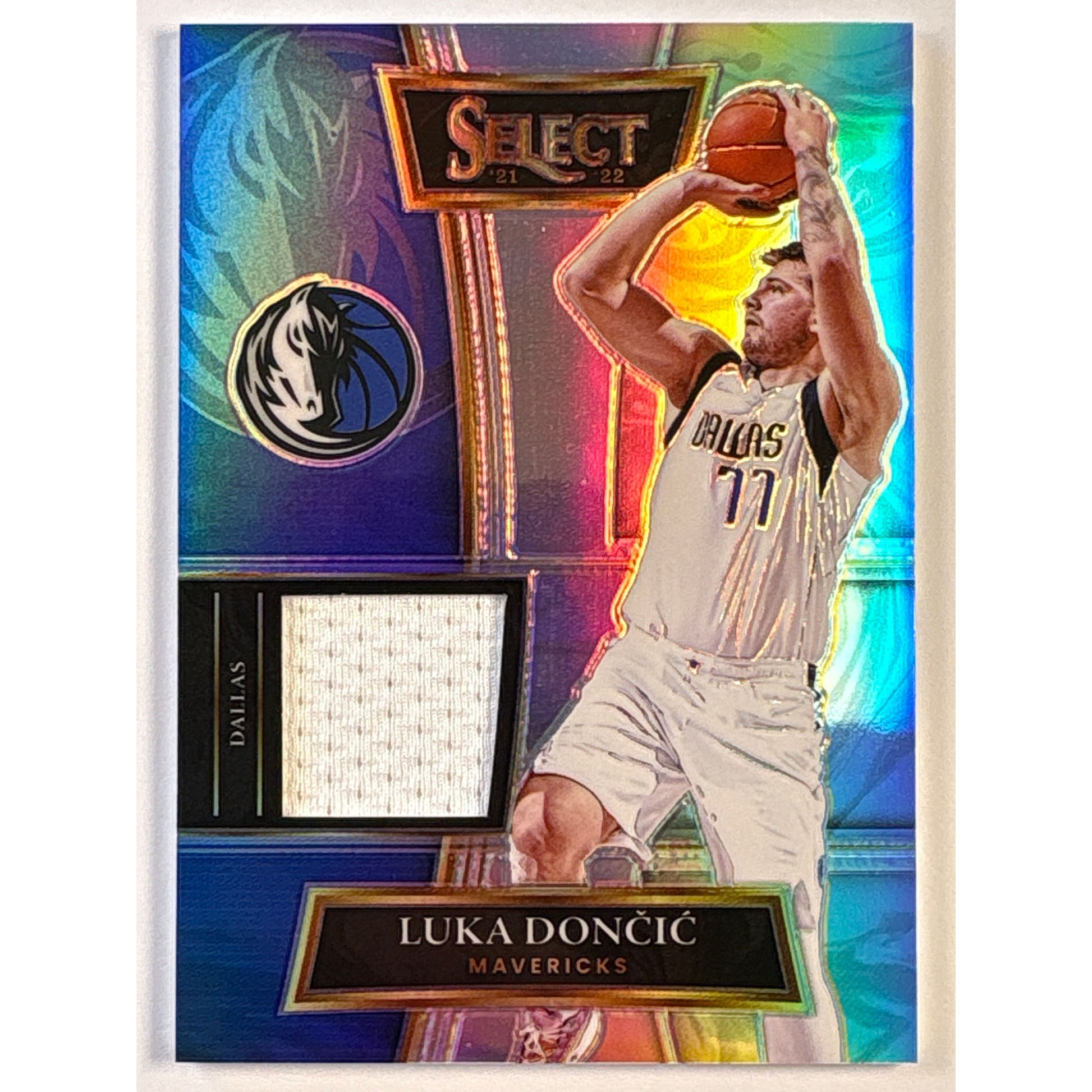 2021-22 Panini Select Luka Doncic Game Worn Swatch Silver Holo Prizm | Local Legends Cards & Collectibles