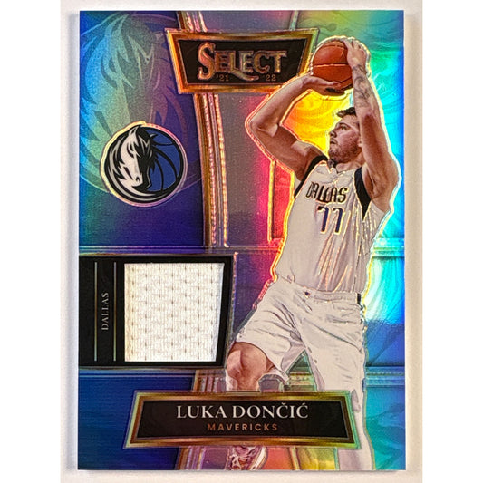 2021-22 Panini Select Luka Doncic Game Worn Swatch Silver Holo Prizm | Local Legends Cards & Collectibles