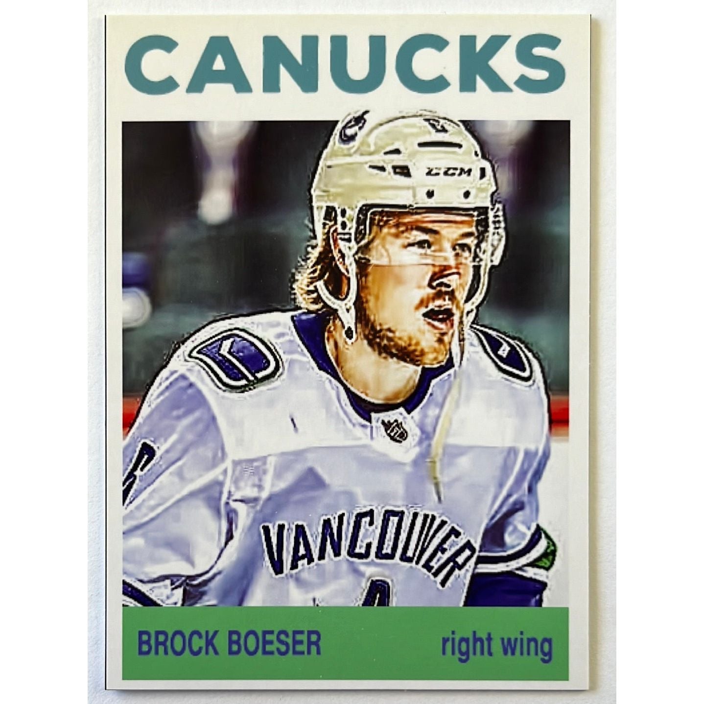 Brock Boeser Art Card 1/10