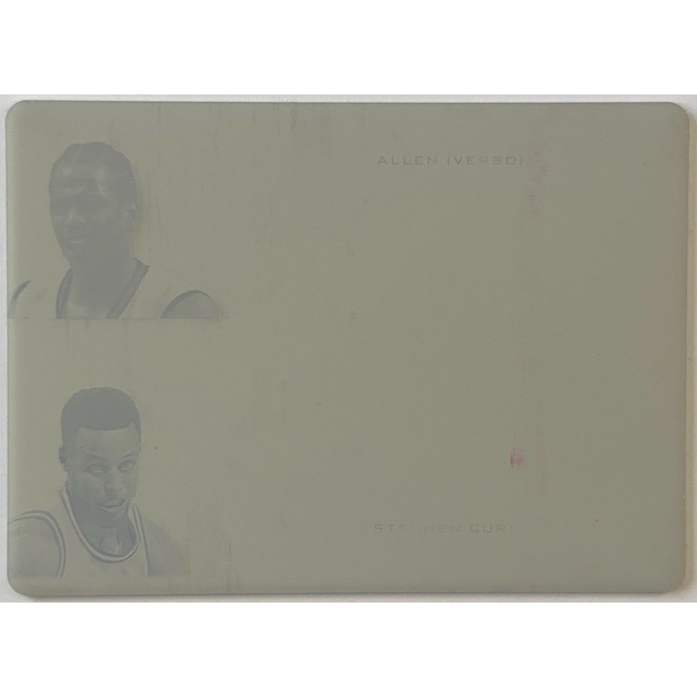 2020 Leaf Superlative Collection Steph Curry / Allen Iverson Magenta Printing Plate 1/1 | Local Legends Cards & Collectibles