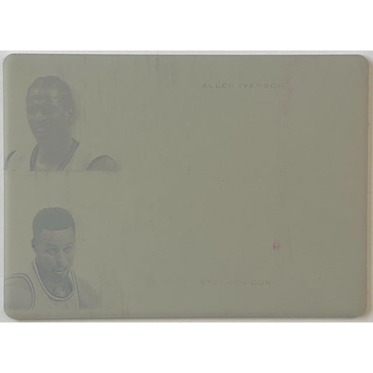 2020 Leaf Superlative Collection Steph Curry / Allen Iverson Magenta Printing Plate 1/1 | Local Legends Cards & Collectibles