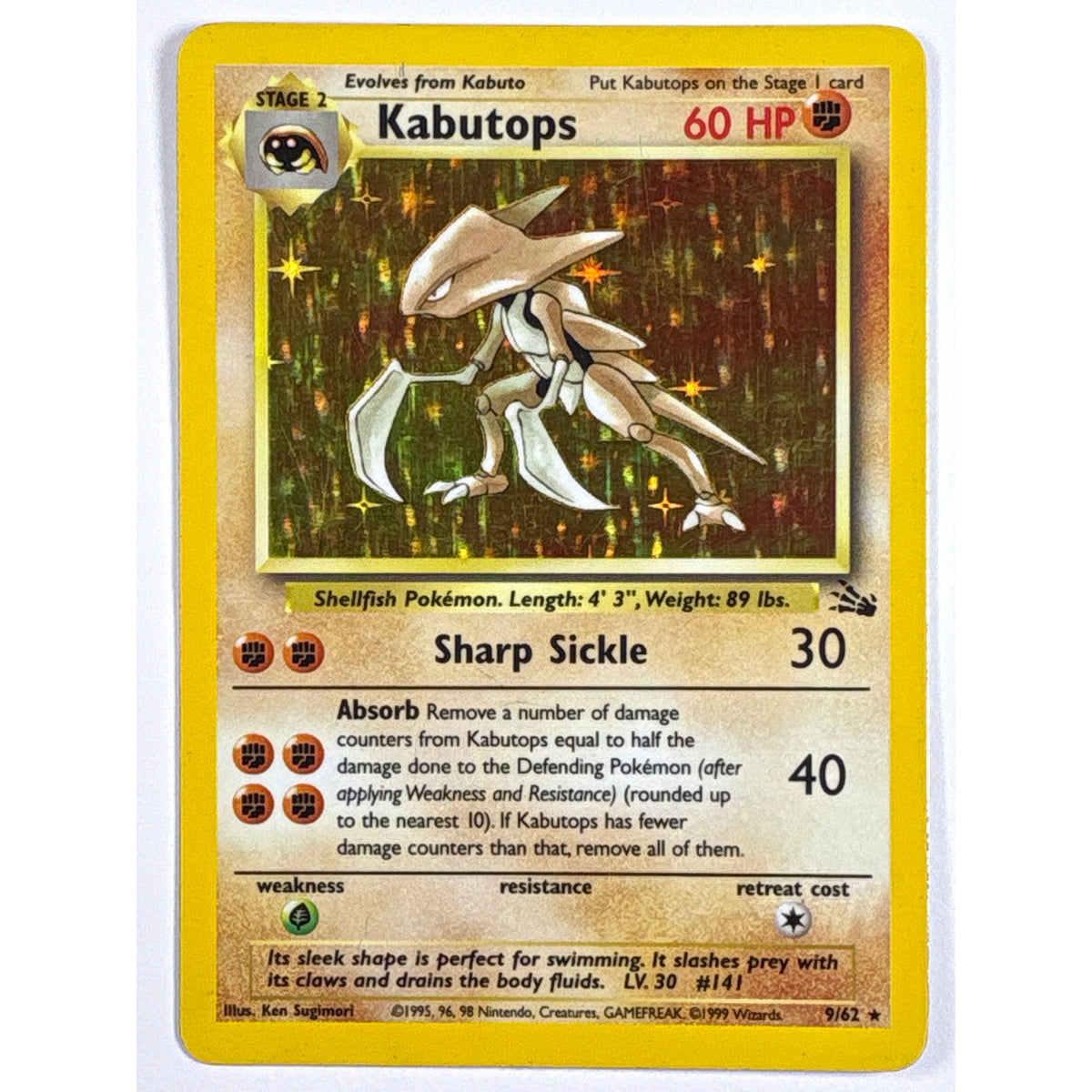 Kabutops Holo Rare 9/62