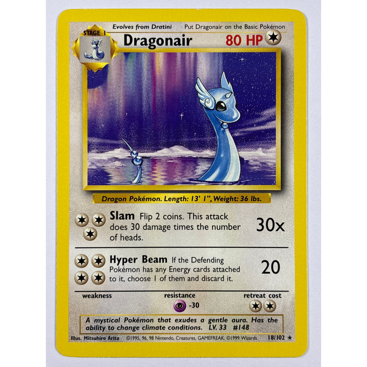 Dragonair Non Holo Rare 18/102