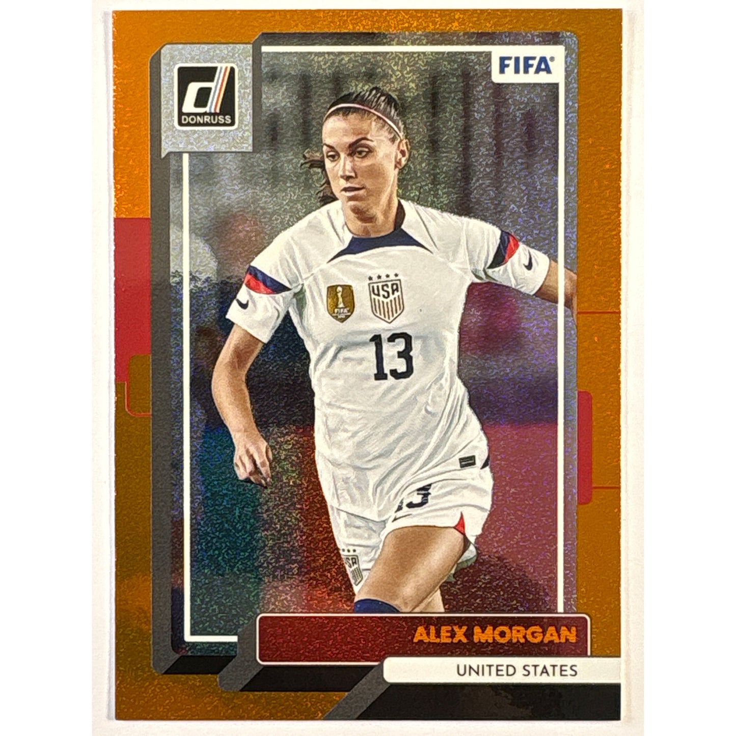 2022-23 Donruss Alex Morgan Orange Speckle Holo SP | Local Legends Cards & Collectibles