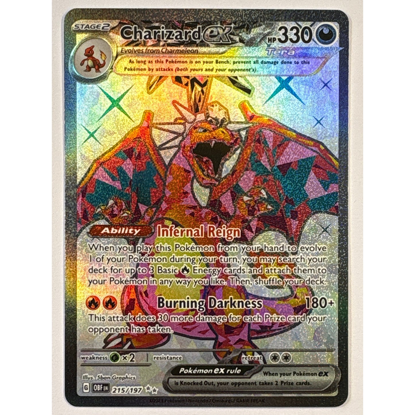 Charizard ex Holo Ultra Rare 215/197