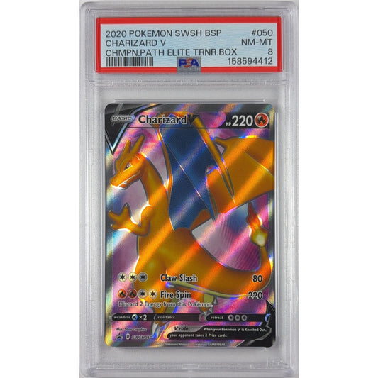 Charizard V Holo Black Star Promo SWSH050 PSA 8 NEAR MINT - MINT | Local Legends Cards & Collectibles