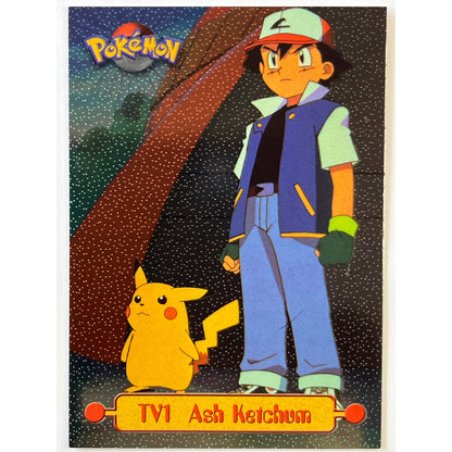 1999 Topps Ash Ketchum TV1 Holo Speckled Foil