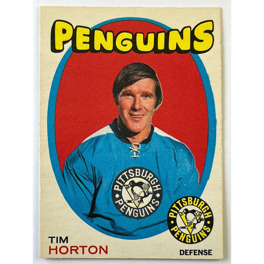 1971-72 O-Pee-Chee Tim Horton #186