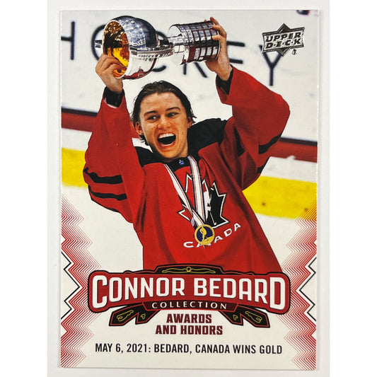 2023-24 Connor Bedard Collection Canada Wins Gold #26