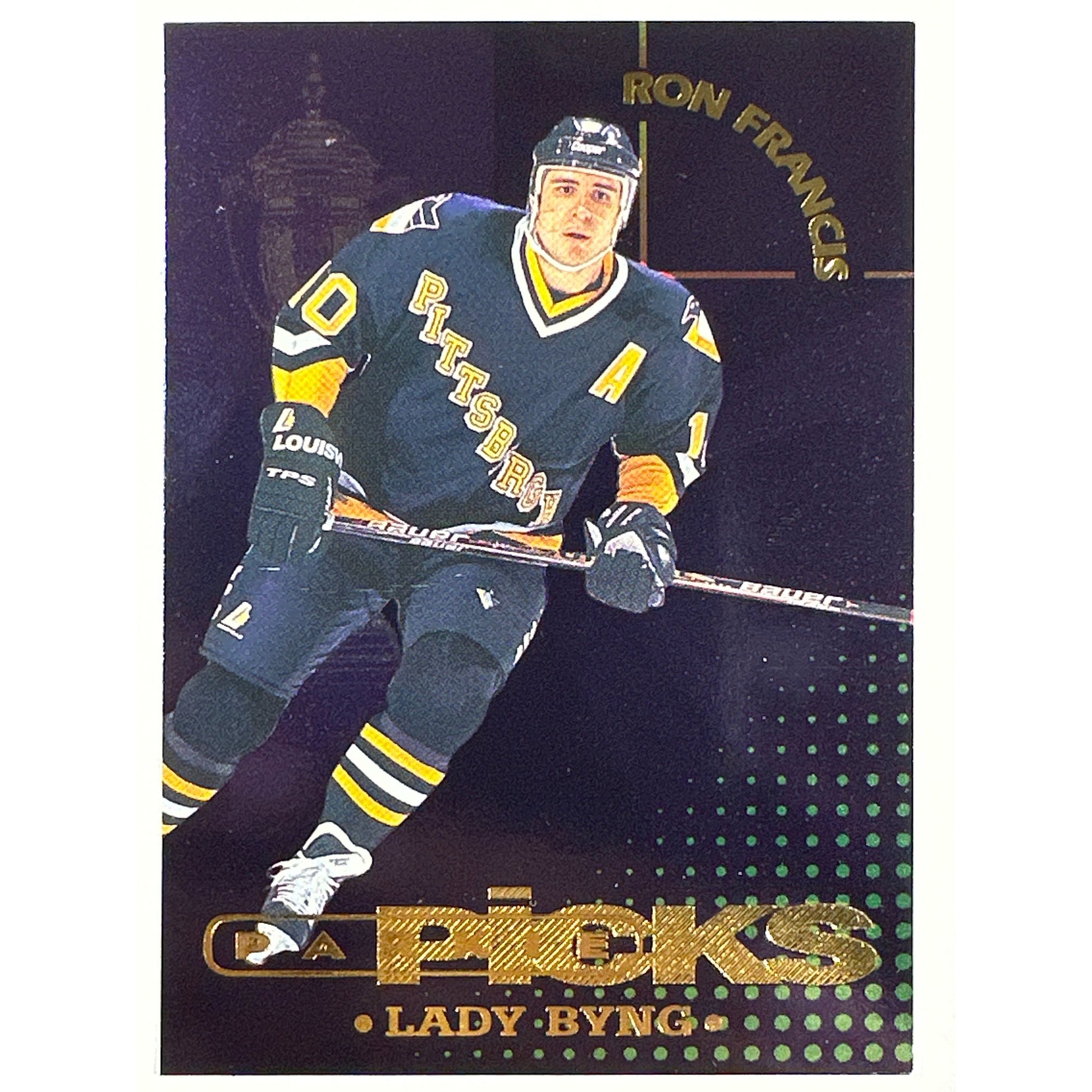 1994-95 Parkhurst Ron Francis Parkie Picks Lady Bing /1000 | Local Legends Cards & Collectibles