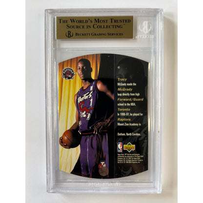 1997-98 SPX Tracy McGrady Holoview Die Cut RC BECKETT 9.5 GEM MINT