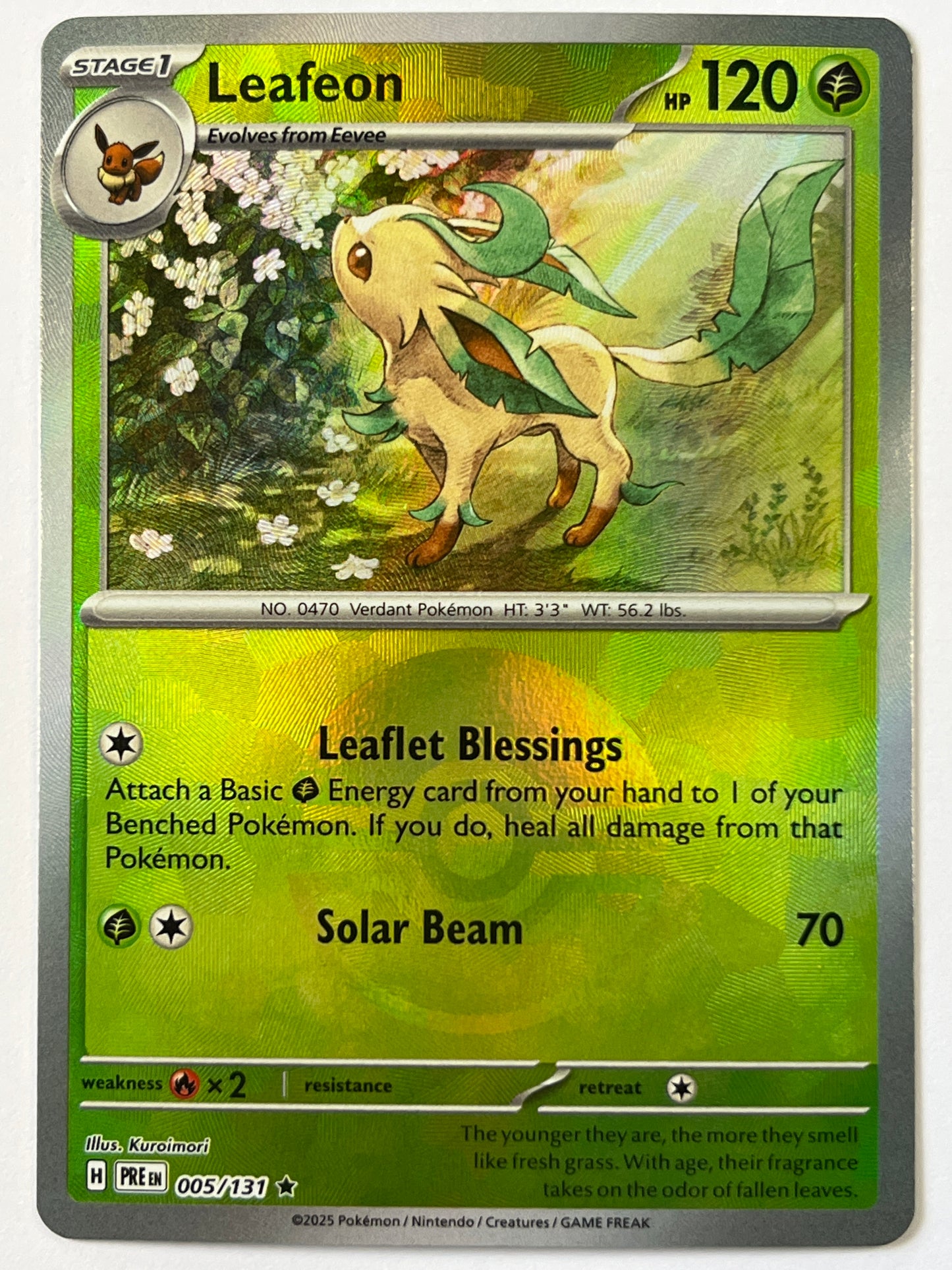 Leafeon Pokéball Holo Rare 005/131