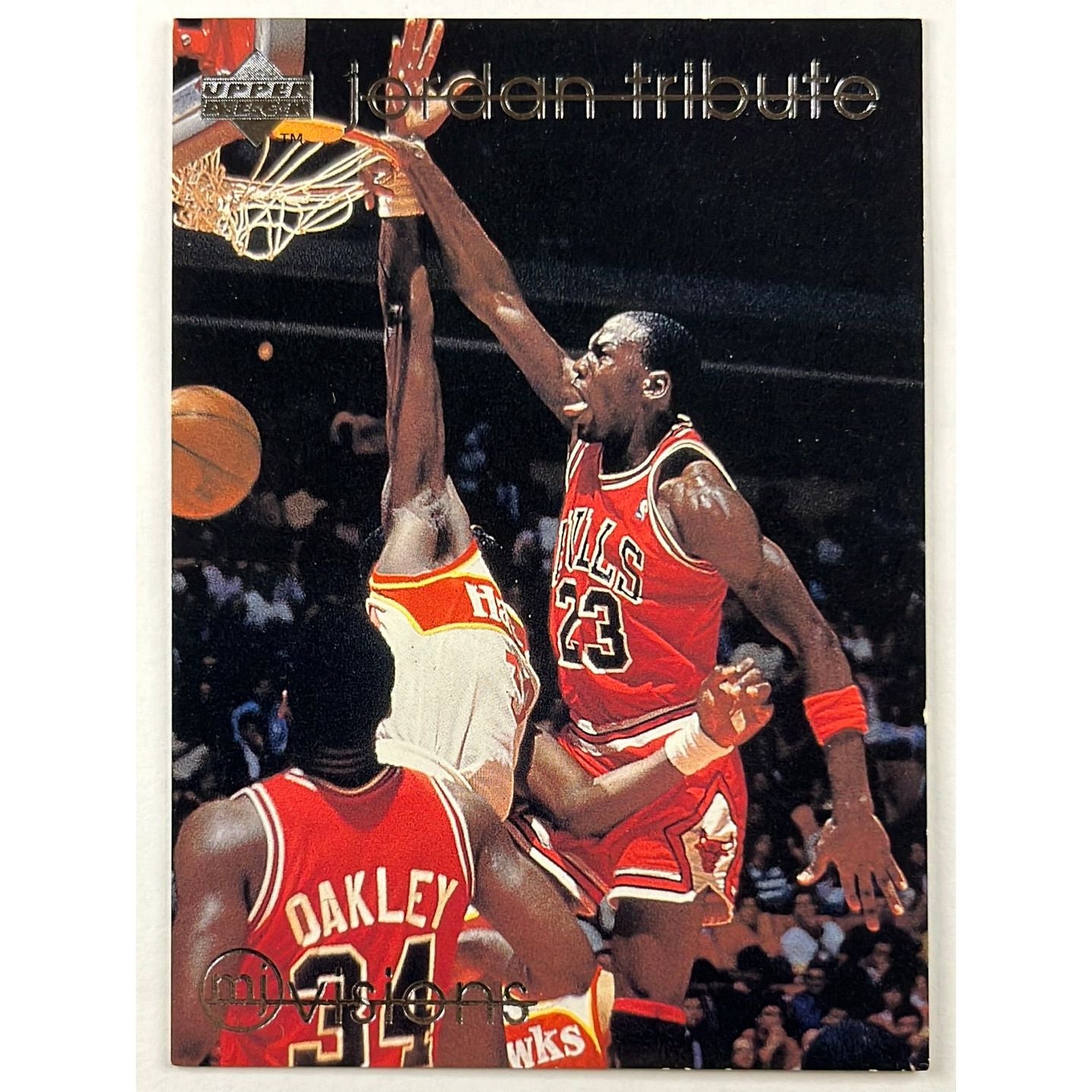 1997-98 Collectors Choice Michael Jordan Jordan Tribute MJ Visions 3