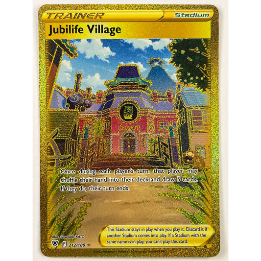 Jubilife Village Holo Gold Secret Rare 212/189