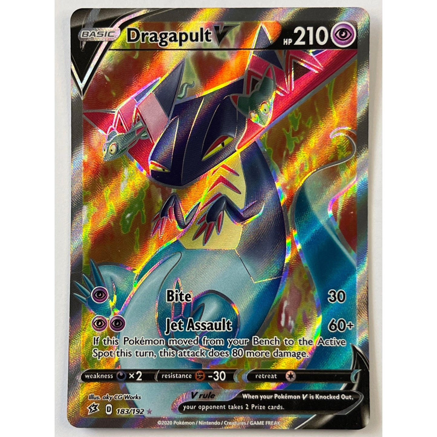 Dragapult V Holo Ultra Rare 183/192