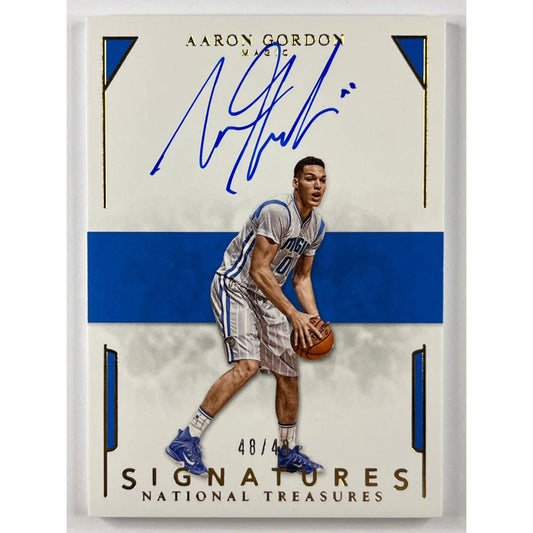 2015-16 National Treasures Aaron Gordon National Treasures Signatures 48/49