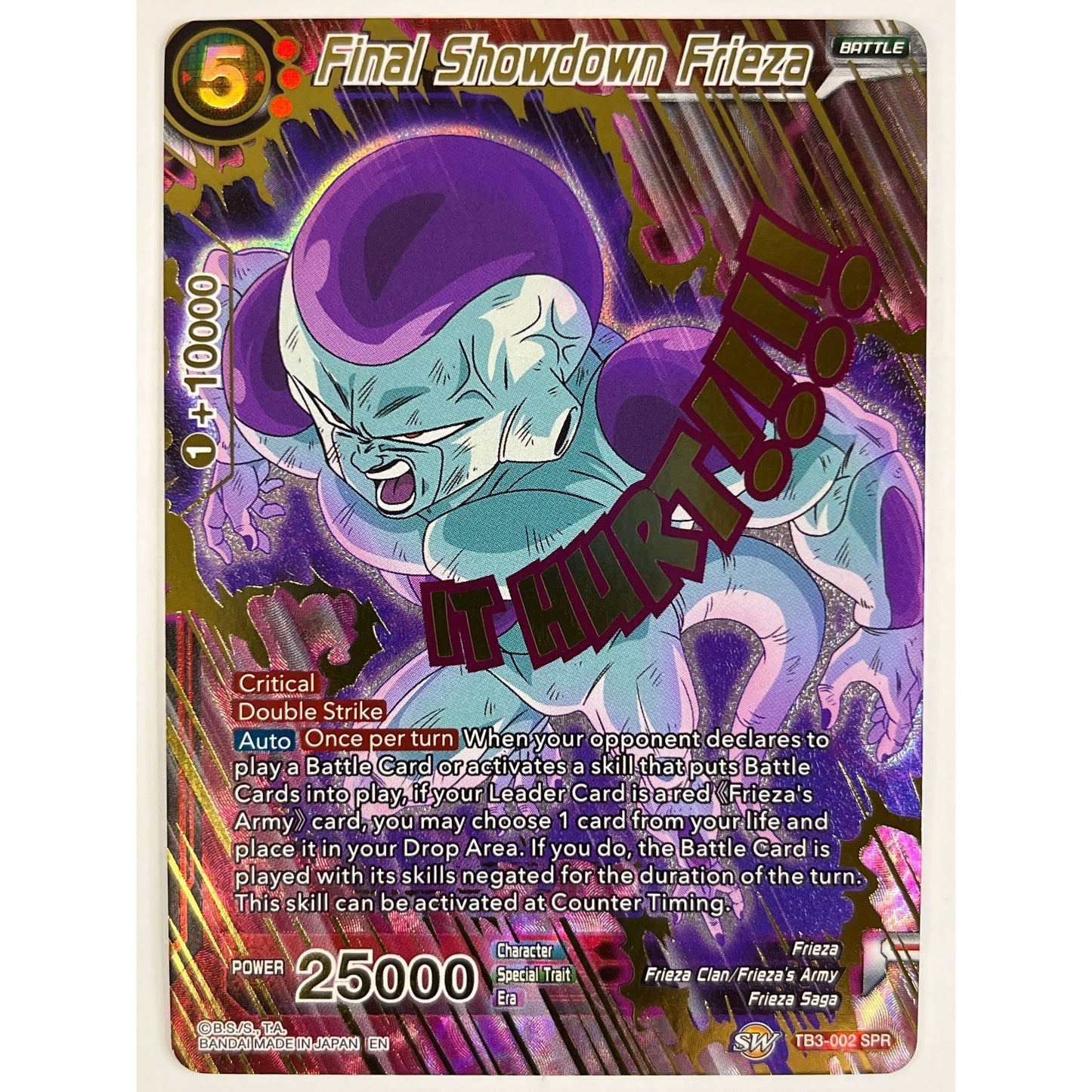 Final Showdown Frieza Holo Special Rare Tb3 2 | Local Legends Cards & Collectibles