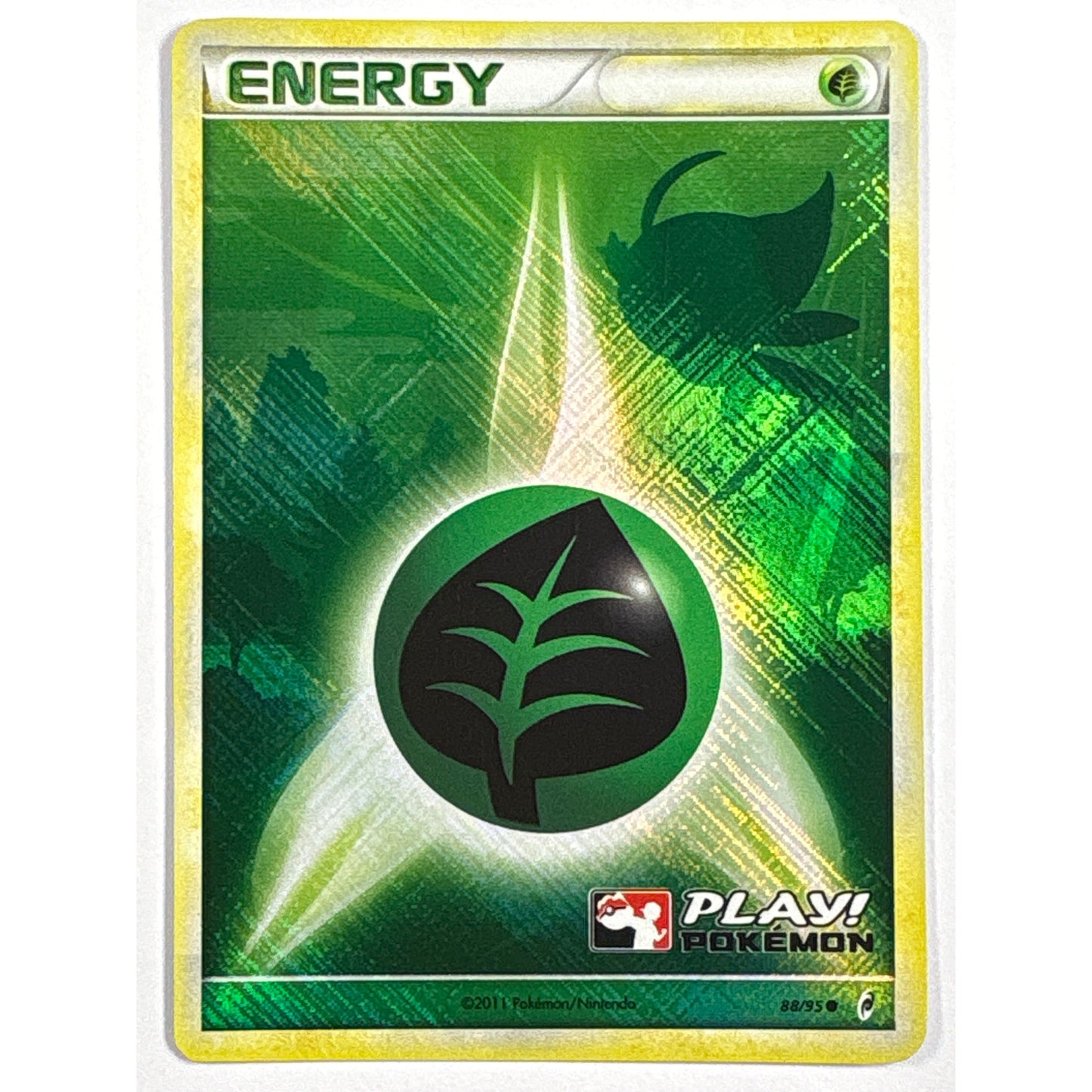 Grass Energy Holo *Stamped Play Pokemon 88/95