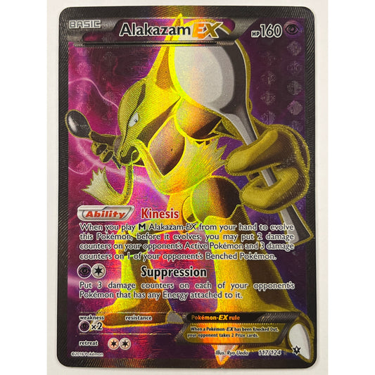 Alakazam EX Holo Ultra Rare 117/124