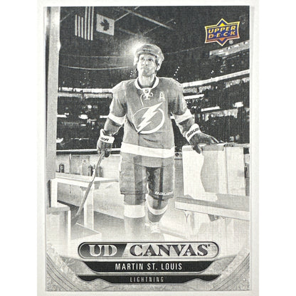 2024-25 Upper Deck Extended Series Martin St. Louis UD Canvas Legends Black & White | Local Legends Cards & Collectibles
