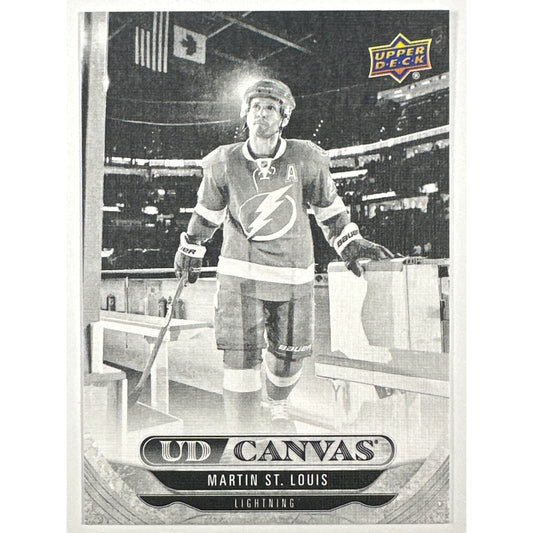 2024-25 Upper Deck Extended Series Martin St. Louis UD Canvas Legends Black & White | Local Legends Cards & Collectibles