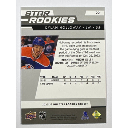 2022-23 Star Rookies Dylan Holloway Red Gold Foil RC 66/99 | Local Legends Cards & Collectibles