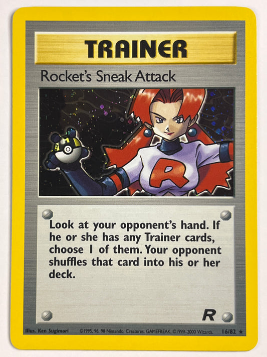 Rocket’s Sneak Attack Holo Rare 16/82