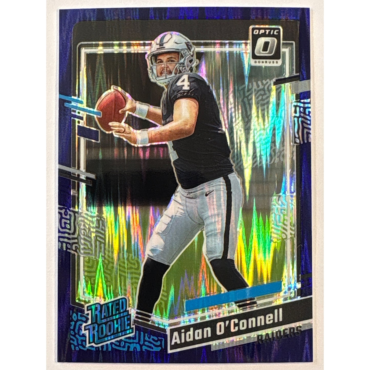 2023 Donruss Optic Aidan O’Connell Purple Shock Prizm Rated Rookie | Local Legends Cards & Collectibles