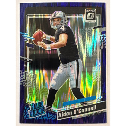 2023 Donruss Optic Aidan O’Connell Purple Shock Prizm Rated Rookie | Local Legends Cards & Collectibles