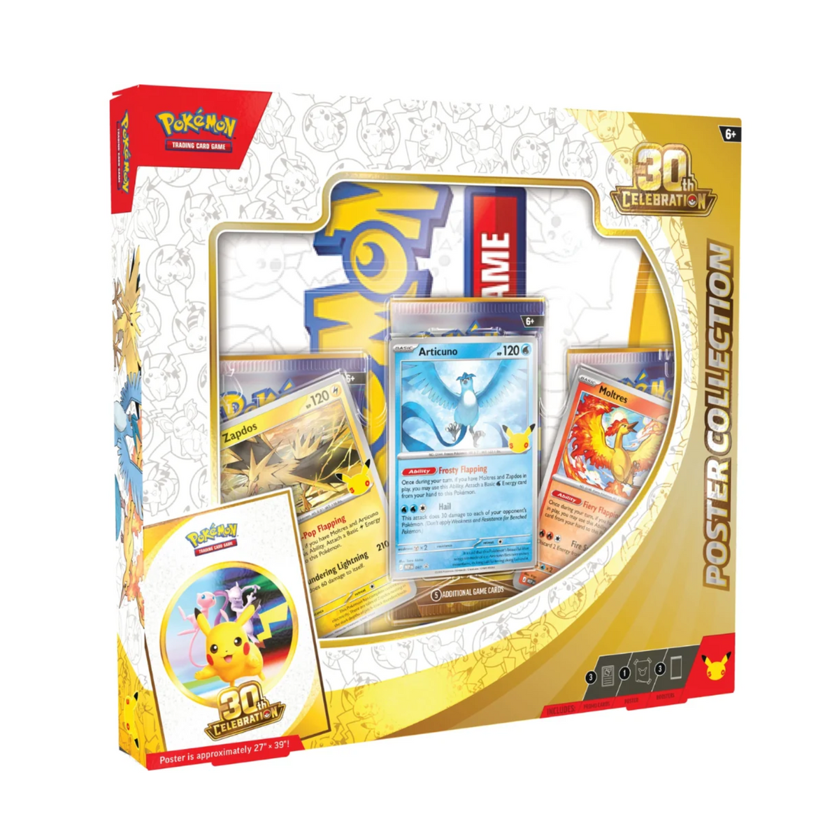 Pokémon 30th Celebration Poster Collection Box | Local Legends Cards & Collectibles
