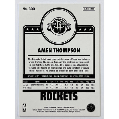 2023-24 Hoops Amen Thompson Retro RC