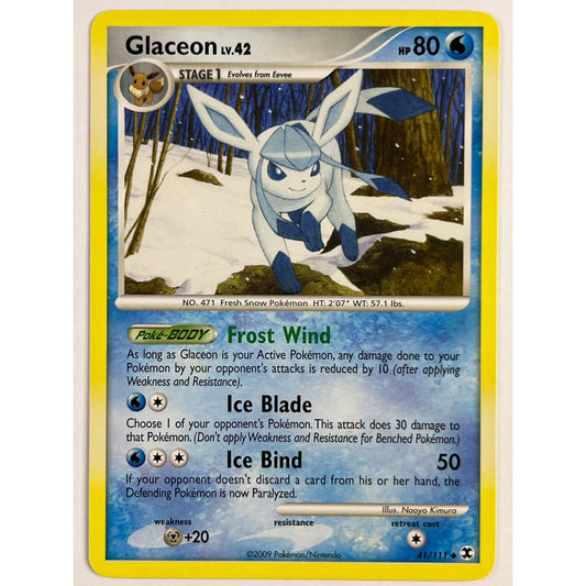 Glaceon Lv. 42 Non Holo Uncommon 41/111