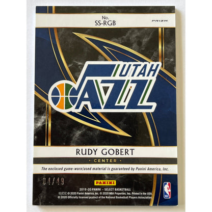2019-20 Select Rudy Gobert Bronze Prizm Patch 04/49 | Local Legends Cards & Collectibles