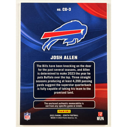 2023 Zenith Josh Allen Color Guard Jersey Patch