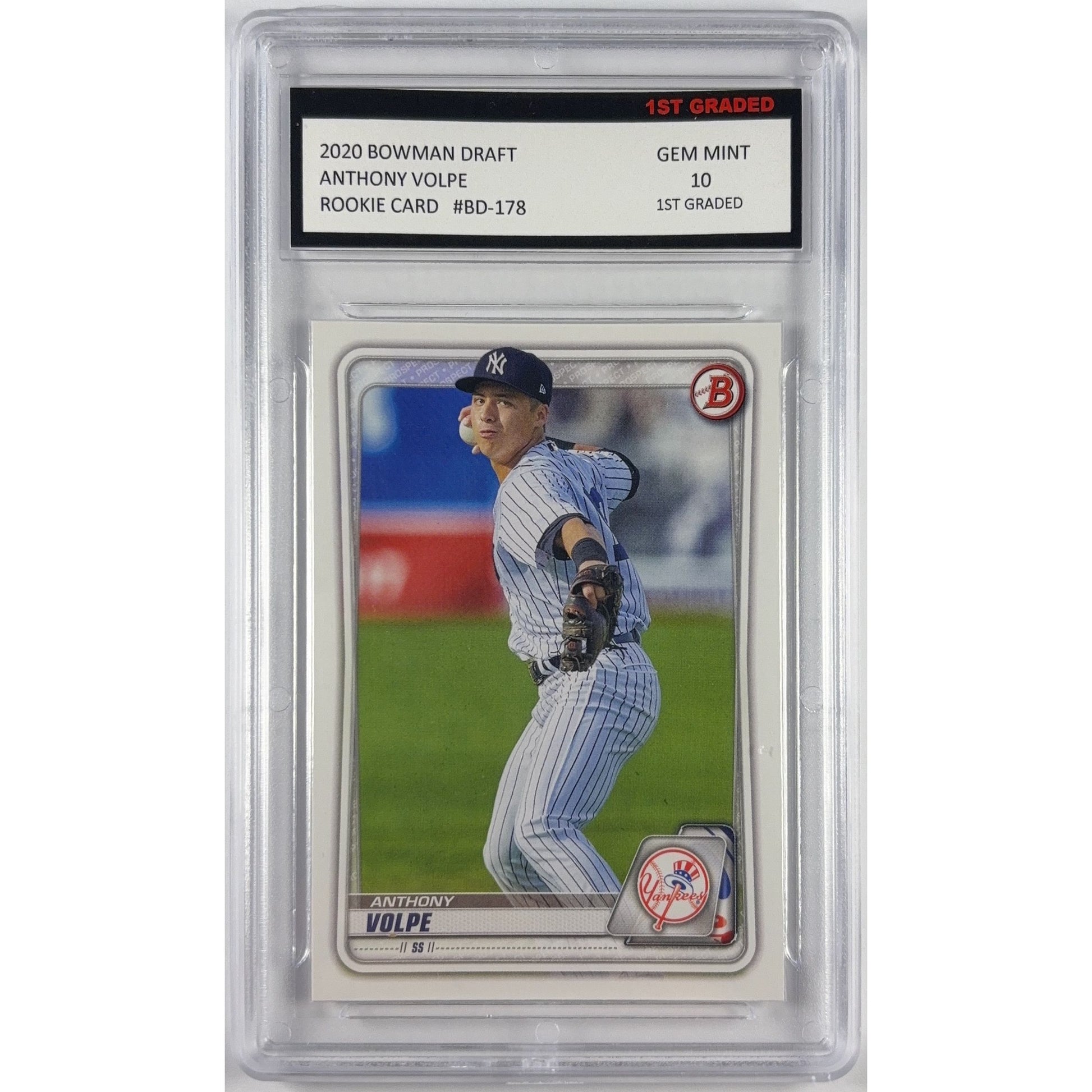 2020 Bowman Draft Anthony Volpe RC 1st Graded GEM MINT 10 | Local Legends Cards & Collectibles