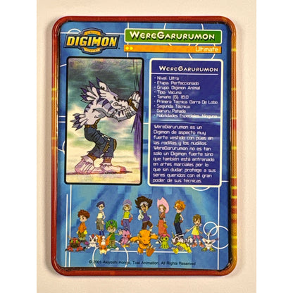 2000 Taco Bell WereGarurumon Metal Promo