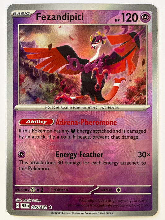 Fezandipiti Pokéball Holo Rare 045/131