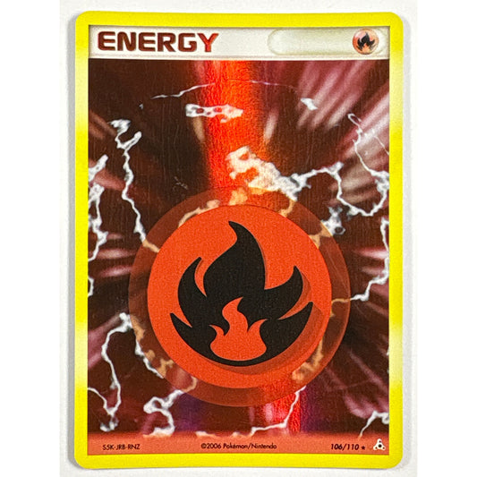 Fire Energy Holo Rare 106/110