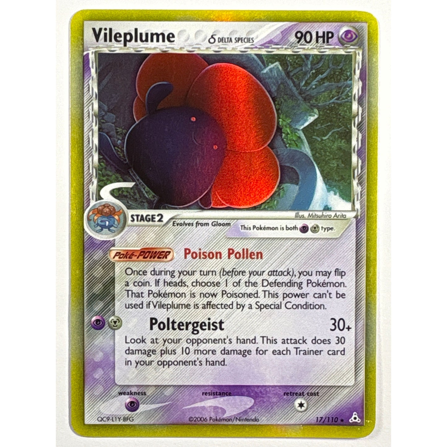 Vileplume Reverse Holo Rare 17/110 | Local Legends Cards & Collectibles