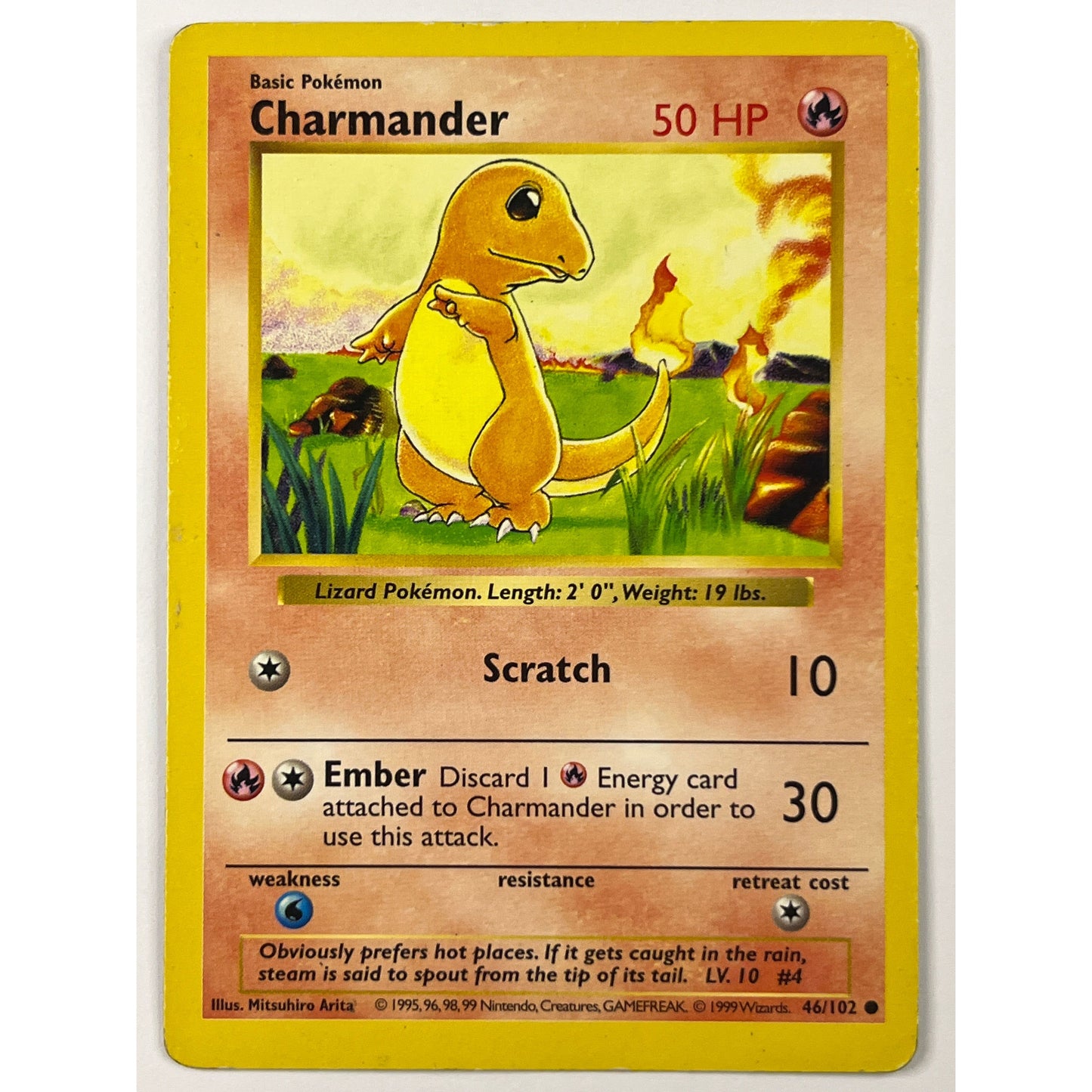 Shadowless Charmander Non Holo Common 46/102