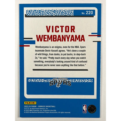 2023-24 Donruss Victor Wembanyama Rated Rookie