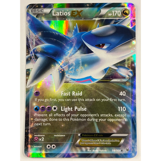 Latios EX Holo Ultra Rare 58/108