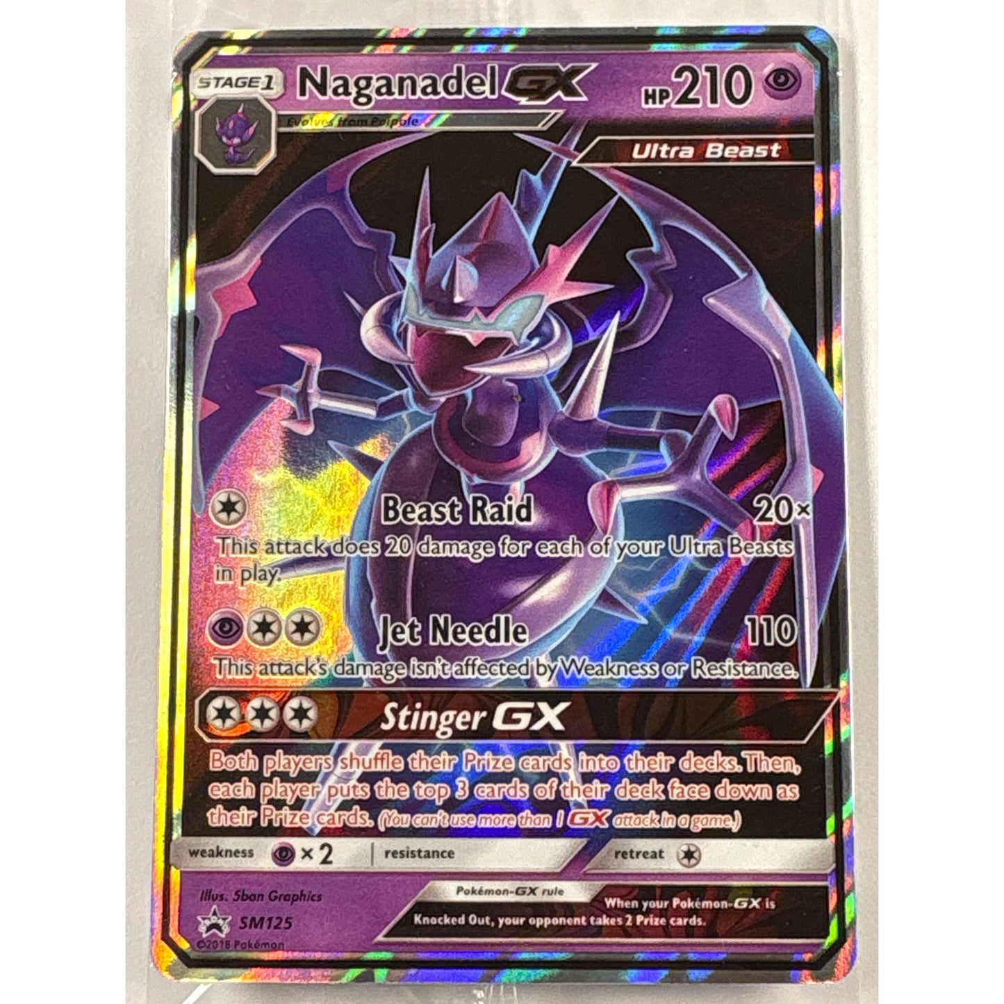 *Sealed Naganadel GX Holo Black Star Promo SM125 | Local Legends Cards & Collectibles